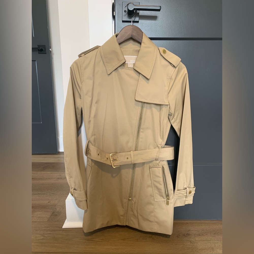 Michael Kors Tan Trench Coat